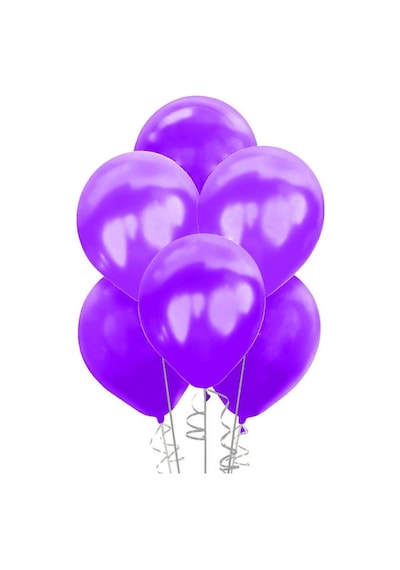 Mor Metalik Balon 10'Lu