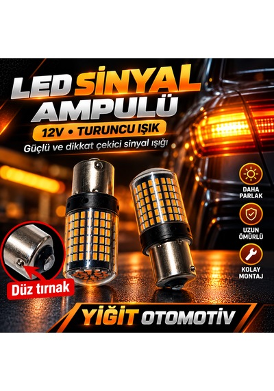 Led Sinyal Ampulü Düz Tırnak