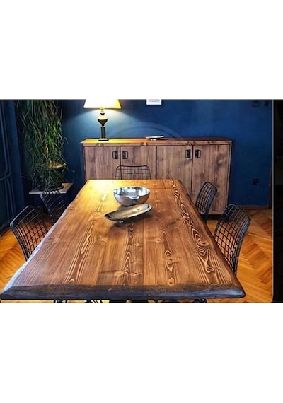 ENJOY LIFE TASARIM Ahşap Kütük Yemek Masası