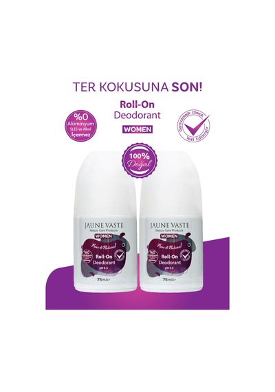 Jaune Vaste Pure & Natural Doğal Kadın Roll-On Deodorant 2 x 75 ML