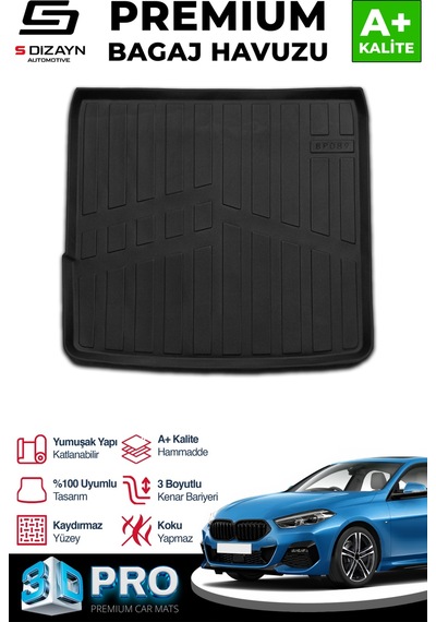 S-dizayn Bmw 2 Serisi F44 Üst Bagaj 3d Pro Bagaj Havuzu 2019 Üzeri A+ Kalite