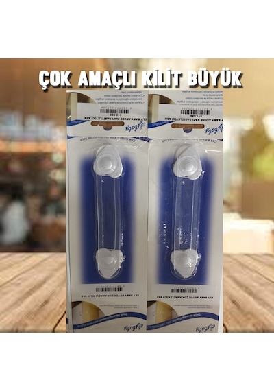 Bebek Çocuk Güvenlik Dolap ve Çekmece Kilidi 5 Adet Çok Amaçlı Çok Renkli