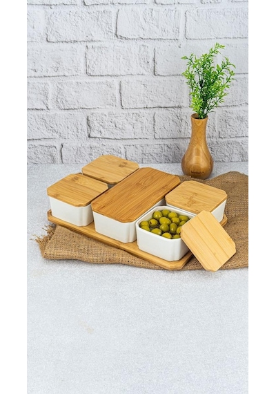 Bambum Zen 11 Parça Kahvaltılık Plus Beyaz