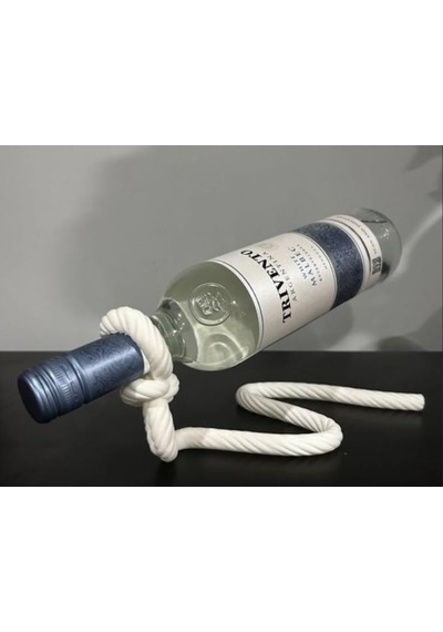 Sihirli Halat Şarap Şişesi Tutucu / Dekoratif Şarap Standı - Defy Gravity: Magical Rope Wine Bottle Holder