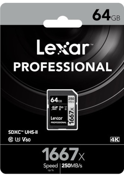 Lexar Professional 1667X LSD64GCBNA1667 64 GB SDXC UHS-II Hafıza Kartı