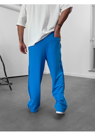 Cocopelli Şeritli Mavi Erkek Baggy Pantolon Coc1061 Mavi