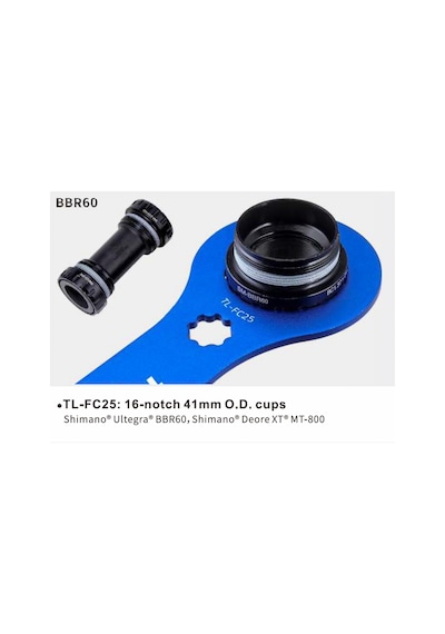 Toopre Tl-fc25 Bisiklet Orta Göbek Anahtarı 41/44mm Mavi