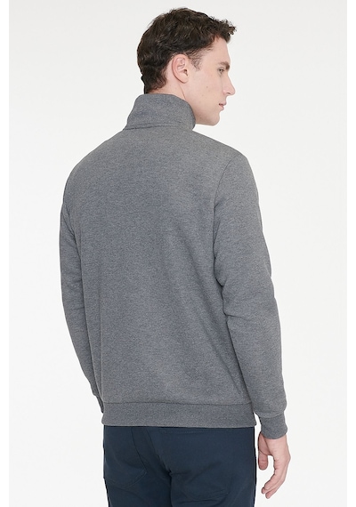 AC&Co / Altınyıldız Classics Standart Fit Normal Kesim İçi Polarlı Bato Yaka Pamuklu Erkek Sweatshirt Antrasit Melanj Antrasit AC&Co / Altınyıldız Classics Standart Fit Normal Kesim İçi Polarlı Bato Yaka Pamuklu Erkek Sweatshirt Antrasit Melanj Antrasit