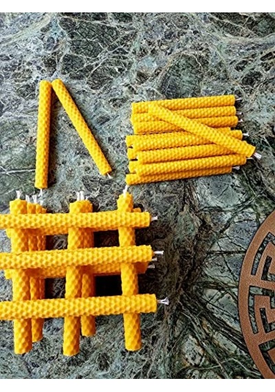 Adet 14cm Dilek Mumu Doğal Petek Mum Beeswax Candle Bal Mumu Mum Çok Renkli