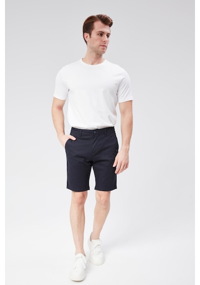 Braccas Erkek Modal Karşımlı Chino Slim Fit Şort Lacivert Lacivert