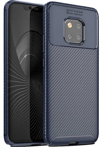Huawei Mate 20 Pro Kılıf Karbon Silikon Case