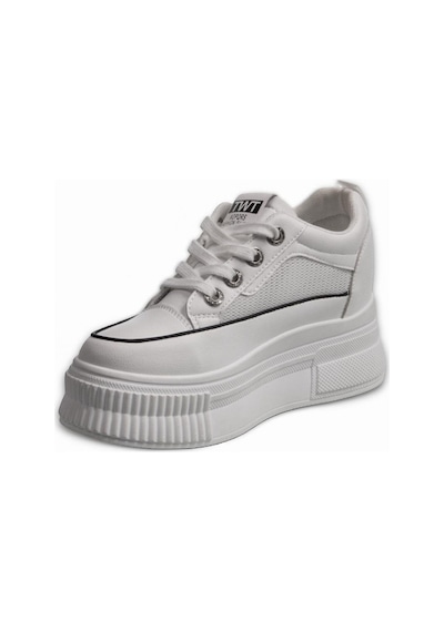 M.P MP Metroglam High-top 8.0 Kadın Bağcıklı Beyaz Sneaker-beyaz 36 Beyaz