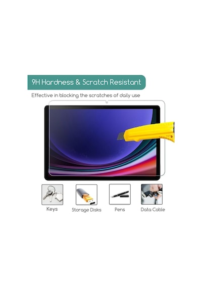Samsung Galaxy Tab S10 Plus 12.4 Inç Ekran Koruyucu Nano Esnek Kırılmaz Sm-x820 Tam Uyumlu