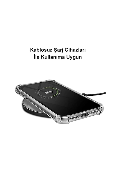 Apple Uyumlu iPhone 6 Plus Köşe Korumalı Antişok Kapak Çiçek Tasarımlı Şeffaf Kılıf