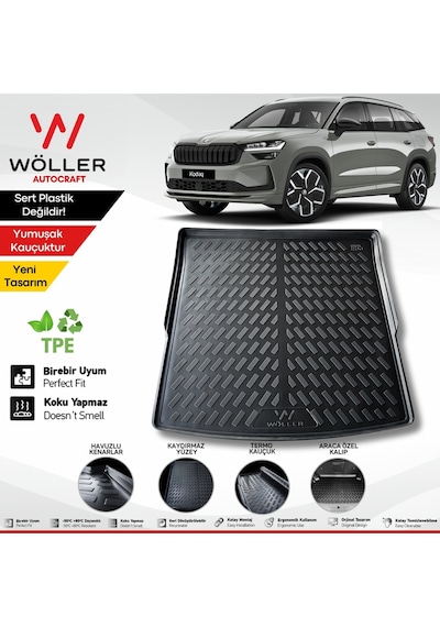 Skoda Kodiaq Bagaj Havuzu 2024 Sonrası Uyumlu 3d Wöller Ultraflex Esnek