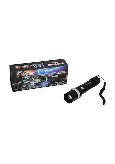 Gold Orıon Km-105 2ın1 Zoomlu El Feneri - Cob Led Usb Şarjlı Meta Çok Renkli