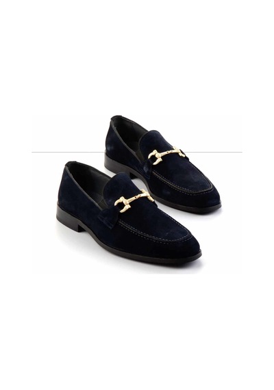 Bambi Lacivert Leather Erkek Klasik Ayakkabı E01902004502 Lacivert