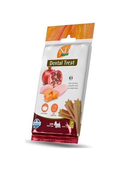 N&D Dental Treat Tavuklu Balkabaklı Mini Köpek Ödülü 60 G