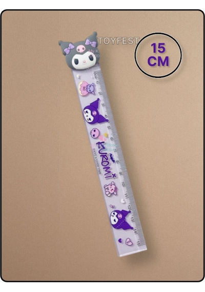 Kurmoni Little Witch Figürlü 15 Cm Lik Şeffaf Cetvel - 1 Adet