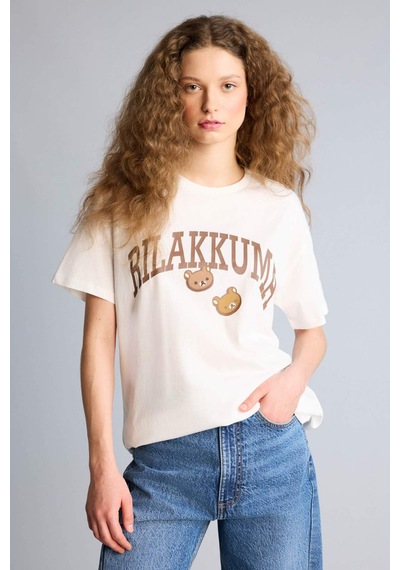 Defacto Rilakkuma Oversıze Bisiklet Yaka Baskılı Kısa Kollu Tişört H0262ax26smwt32 Beyaz-wt32 Defacto Rilakkuma Oversıze Bisiklet Yaka Baskılı Kısa Kollu Tişört H0262ax26smwt32 Beyaz-wt32