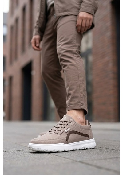 Elit Asyld228 Erkek Klasik Sneaker Bej