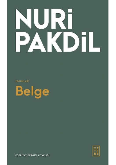 Ketebe Nuri Pakdil Belge