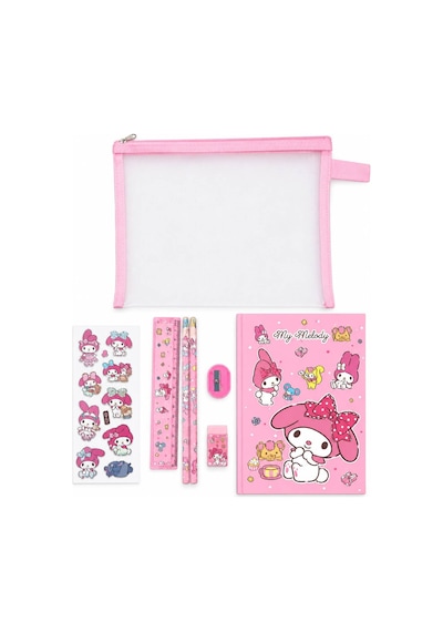 My Melody Figürlü File Çantalı 8 Parça Kırtasiye Seti