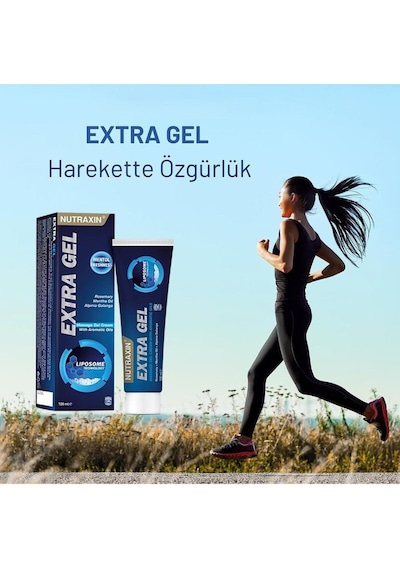 Nutraxin Extra Gel Mentol Ferahlığı Masaj Jeli 2 x 100 ML