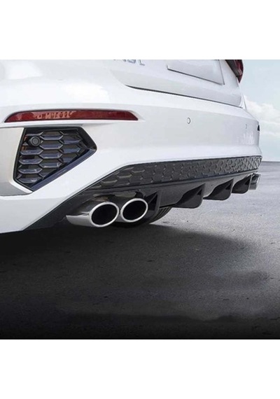 Audi A3 Uyumlu Hatchback 2021 Çift Egzozlu Difüzör Parça