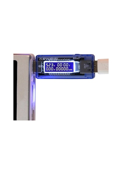 Keweisi Usb Tester Akım Ölçer Voltmetre Ampermetre