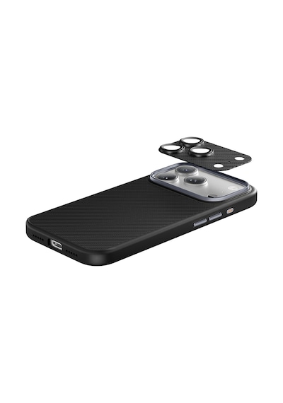 Apple Uyumlu   iPhone 17 Pro Max Benks Armorwarrior Serisi 600d Kevlar Kamera Lens Koruyucu Siyah