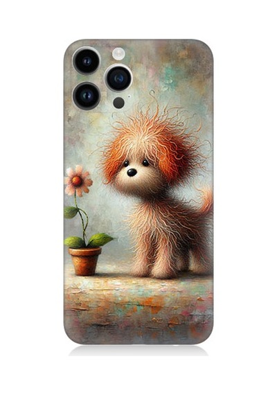 Apple Uyumlu iPhone 14 Pro  Sevimli Köpek Desenli Silikon Kılıf