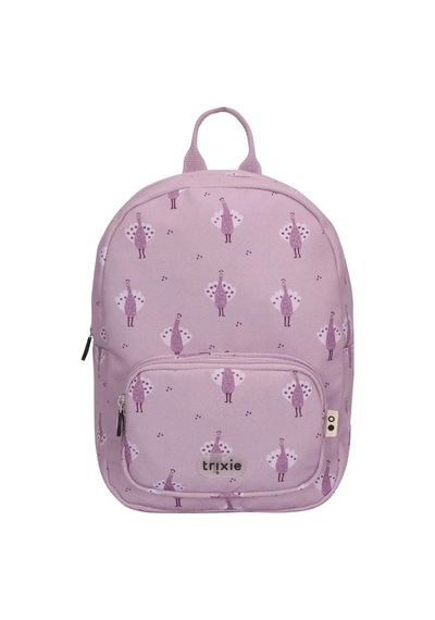 Trixie Print Mrs. Peacock Unisex Desenli Anaokul Sırt Çantası 97-144 Mor
