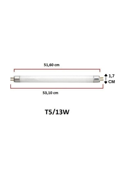 6 Adet 13w 827 2700k Sarı Işık G5 Duylu T5 Floresan