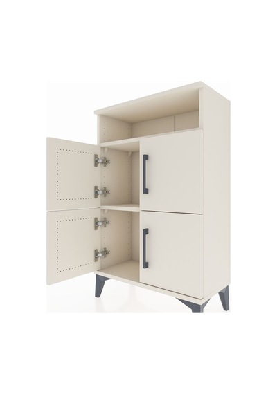 Arges Komodin Tek Raflı 4 Kapaklı 60x30x96 Aytaşı-aytaşı Aytaşı