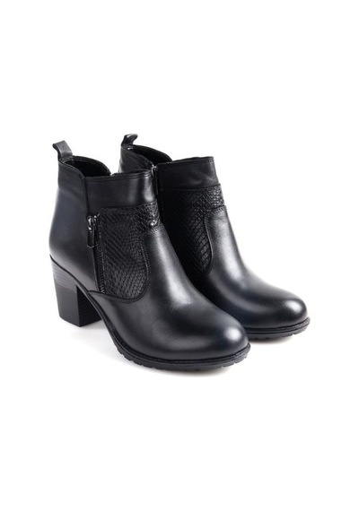 Scavia 02672 6,5 Cm Topuklu Orto Pedik Kadın Deri Bot - Ppc02672 001