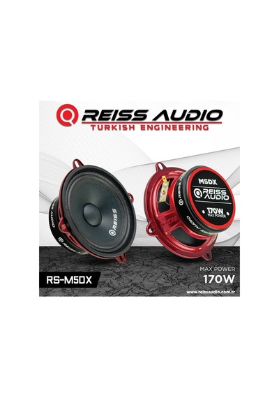 Reiss Audio Rs-M5Dx 170 Watt 13 Cm Midrange Hoparlör Takımı