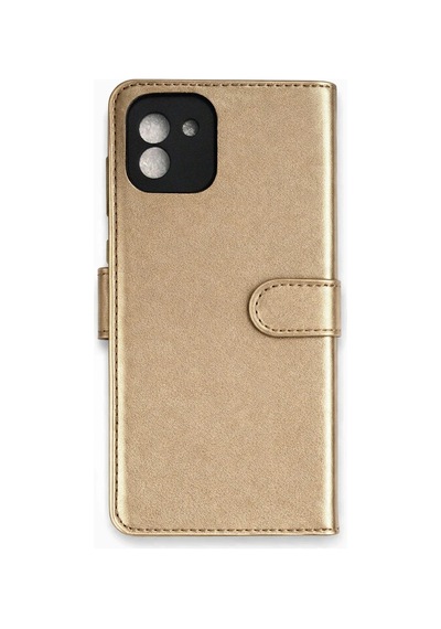 Samsung Galaxy A03 Kılıf Trend S Plus Kapaklı Kılıf - Gold 0.2M-Çok Renkli
