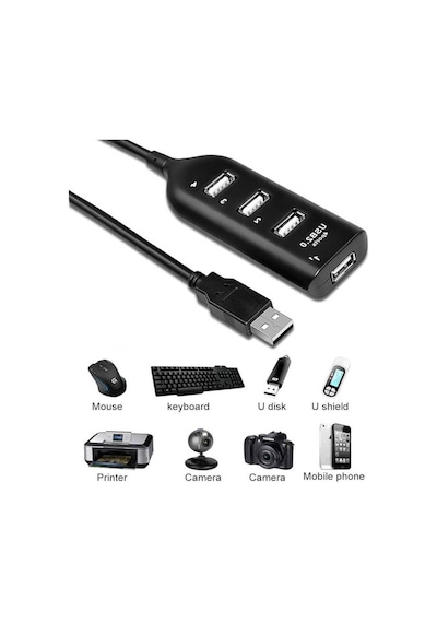 4 Port USB 2.0 Yüksek Hızlı PC Laptop Çoklayıcı Hub
