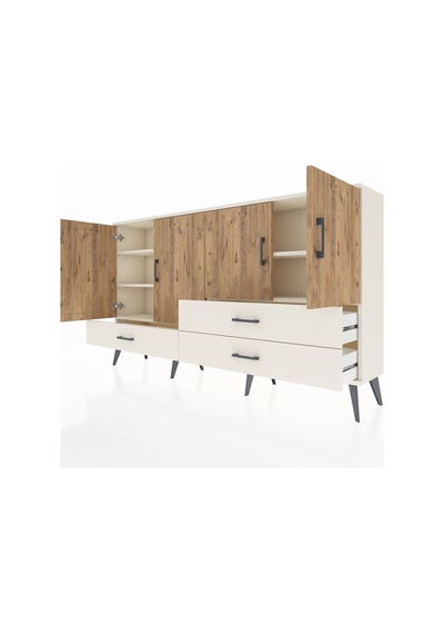 Arges Konsol 5 Raflı 3 Çekmeceli 4 Kapaklı 176x30x99 Aytaşı-çam/a Aytaşı-çam/aytaşı Arges Konsol 5 Raflı 3 Çekmeceli 4 Kapaklı 176x30x99 Aytaşı-çam/a Aytaşı-çam/aytaşı