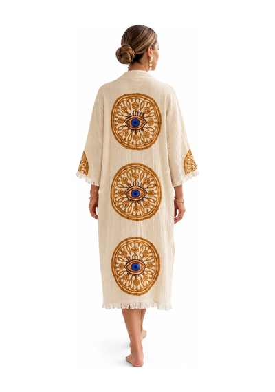 Brandsmiths Mandala Eye Kimono Sarı