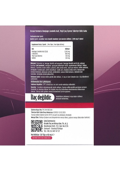 Ocean Formera 60 Kapsül + 40 Ml X 30 Tüp
