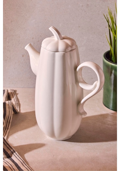 Perotti Pumpkin Porselen 1000 Ml Çok Amaçlı Sunum Ve Servis Yağdanlığı Beyaz