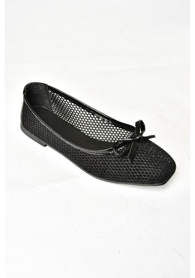 Fox Shoess476350115 Siyah File Kadın Babet Siyah