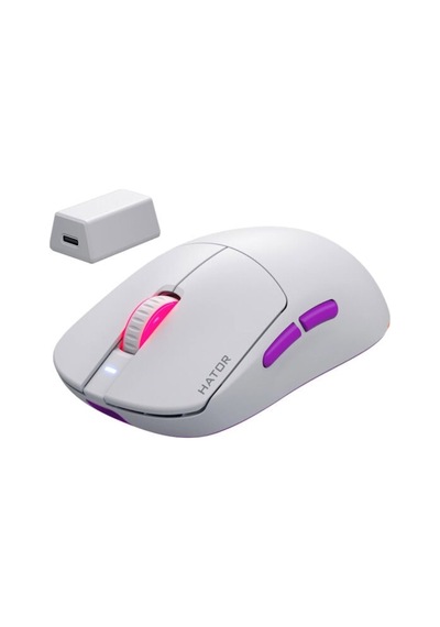 Quasar 3 Ultra White 8k Hz Pixart Paw 3950 Sensör Rgb Kablosuz Simetrik Gaming Mouse Htm771 Diğer