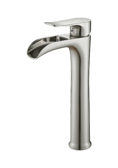 Fause Yüksek Çanak Lavabo Bataryası Şelale Fırçalanmış Nikel Ksl112-br Nikel