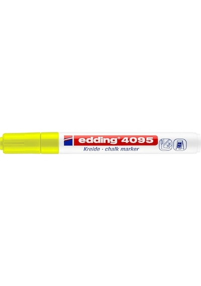 Edding 4095 Likit Tebeşir Kalemi - 2-3 Mm - Neon Sarı