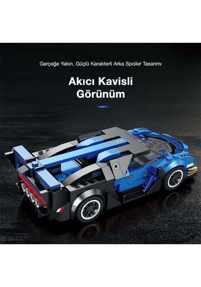Reobrix Creator 795 Bugatti Vision Gt Spor Araba Yaratıcı Yapı Blok Seti Building Blocks - 356 Parça