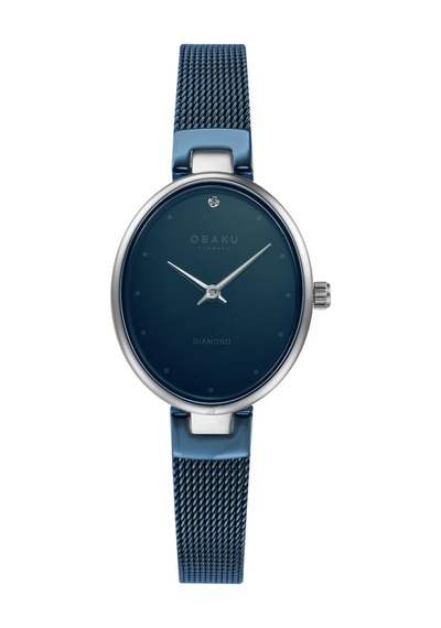 Obaku Denmark V312lxclml Quartz Hasır Kordon Lacivert 24 Mm Kadın Kol Saati Gri