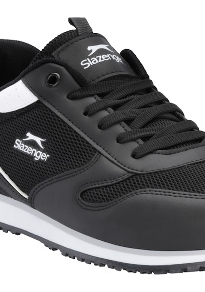 Slazenger Ironıcs I Erkek Büyük Beden Siyah / Beyaz Günlük Spor Ayakkabısı Siyah - Beyaz